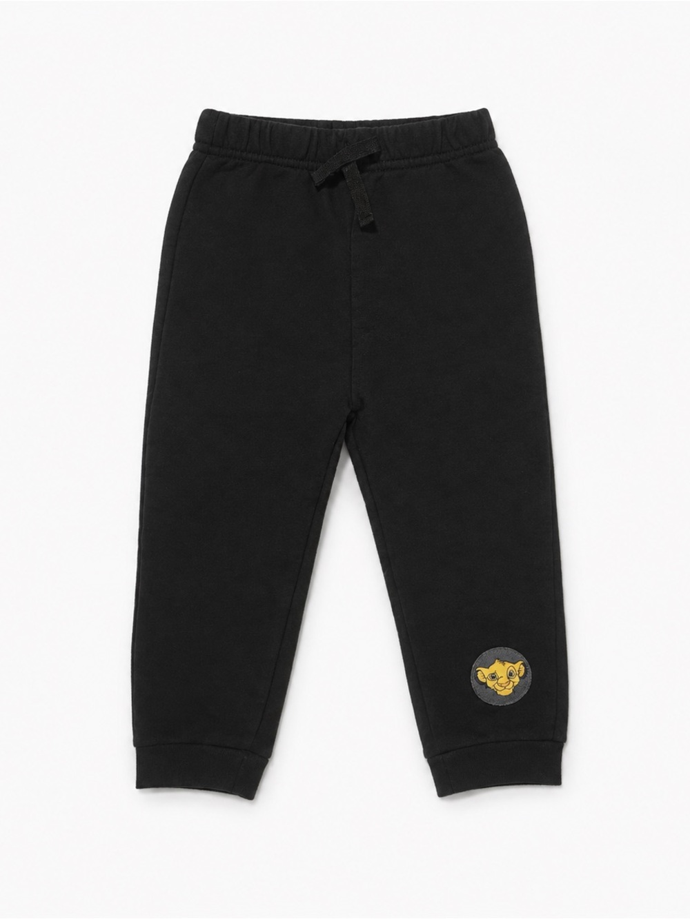 Disney Black Sweatpants with Lion Patch